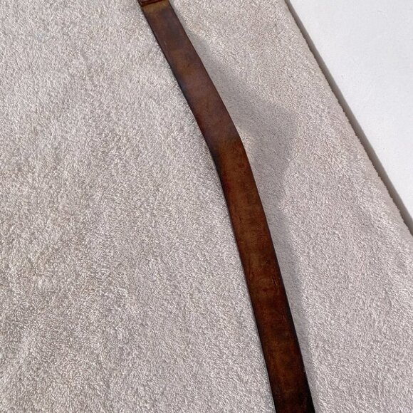 Vintage General Hot Oil And Chemical Cleaning Ltd Red Deer Brown Leather Belt - Picture 7 of 10